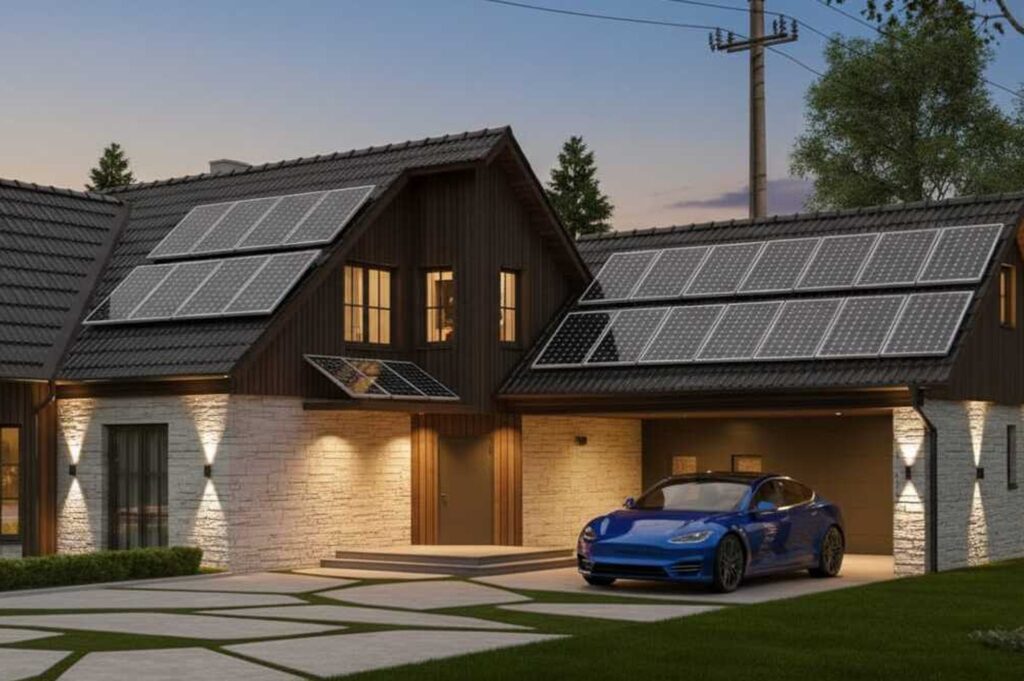 cargar coche eléctrico con placas solares en España