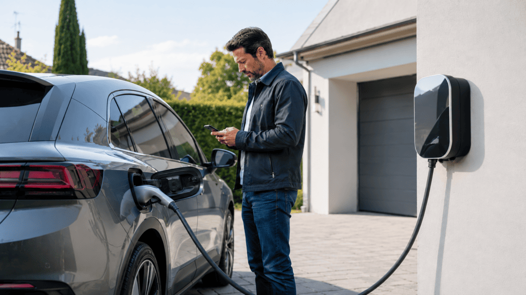 Cargar el coche eléctrico al 100 % en una vivienda con punto de recarga doméstico
